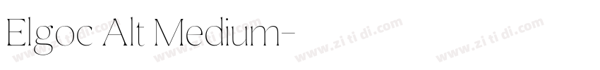 Elgoc Alt Medium字体转换